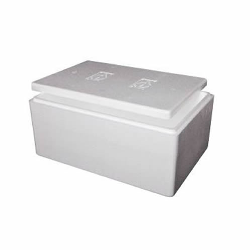POLYSTYRENE EZKY BOX 10kg ML-25 WITH LID - 440 x 314 x 300mm