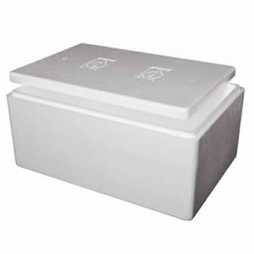  POLYSTYRENE EZKY BOX 50kg ML-1 WITH LIDS LARGE - 1400 x 455 x 345mm