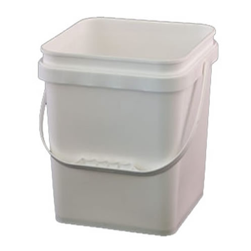 SQUARE PAIL 5Kg - [15L] WITH HANDLE w/o LID